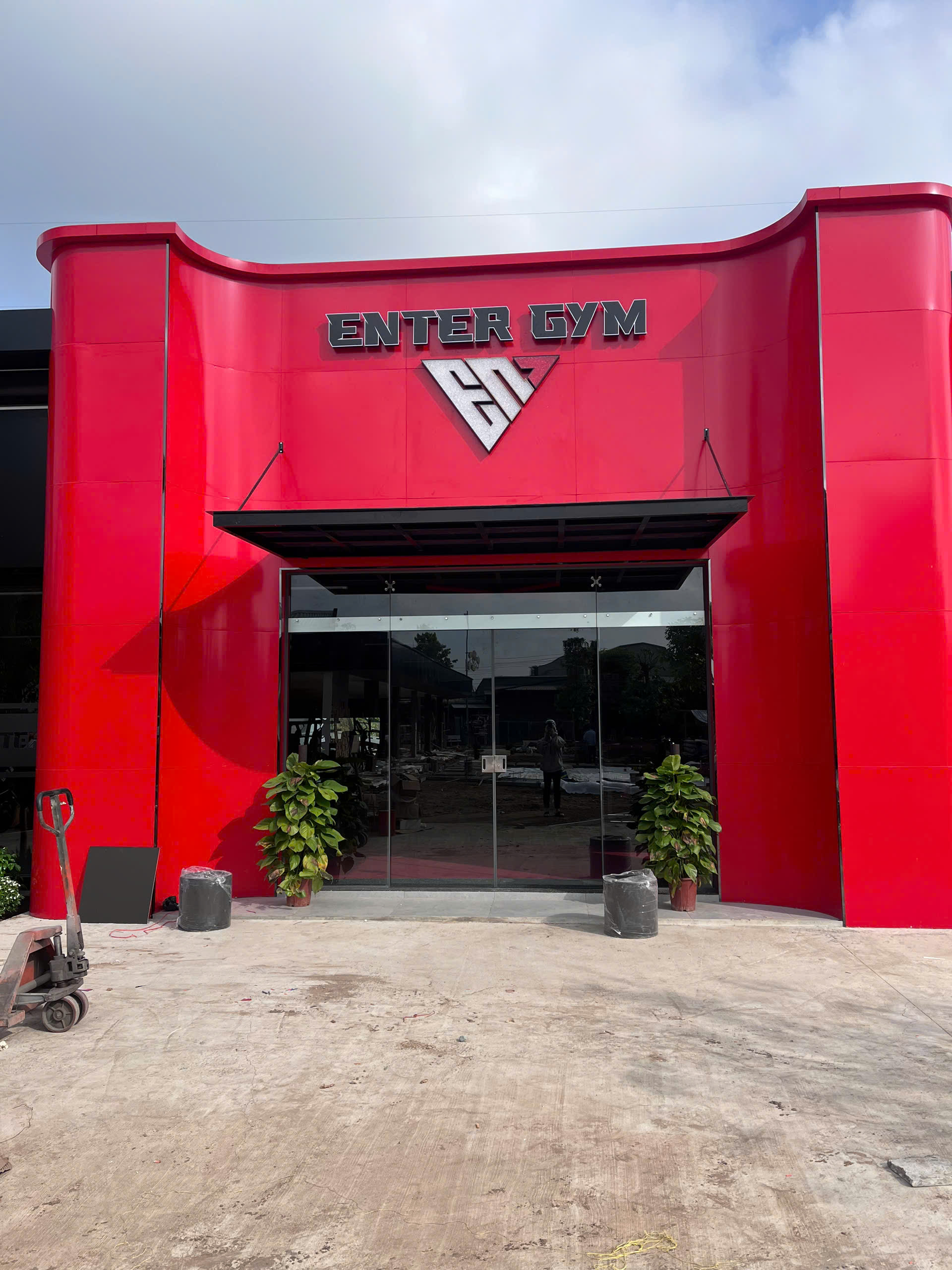 Enter Gym - Bảng Hiệu Mặt Dựng Alu Cong & Chữ Nổi 3D – Thi Công Tại Cai Lậy