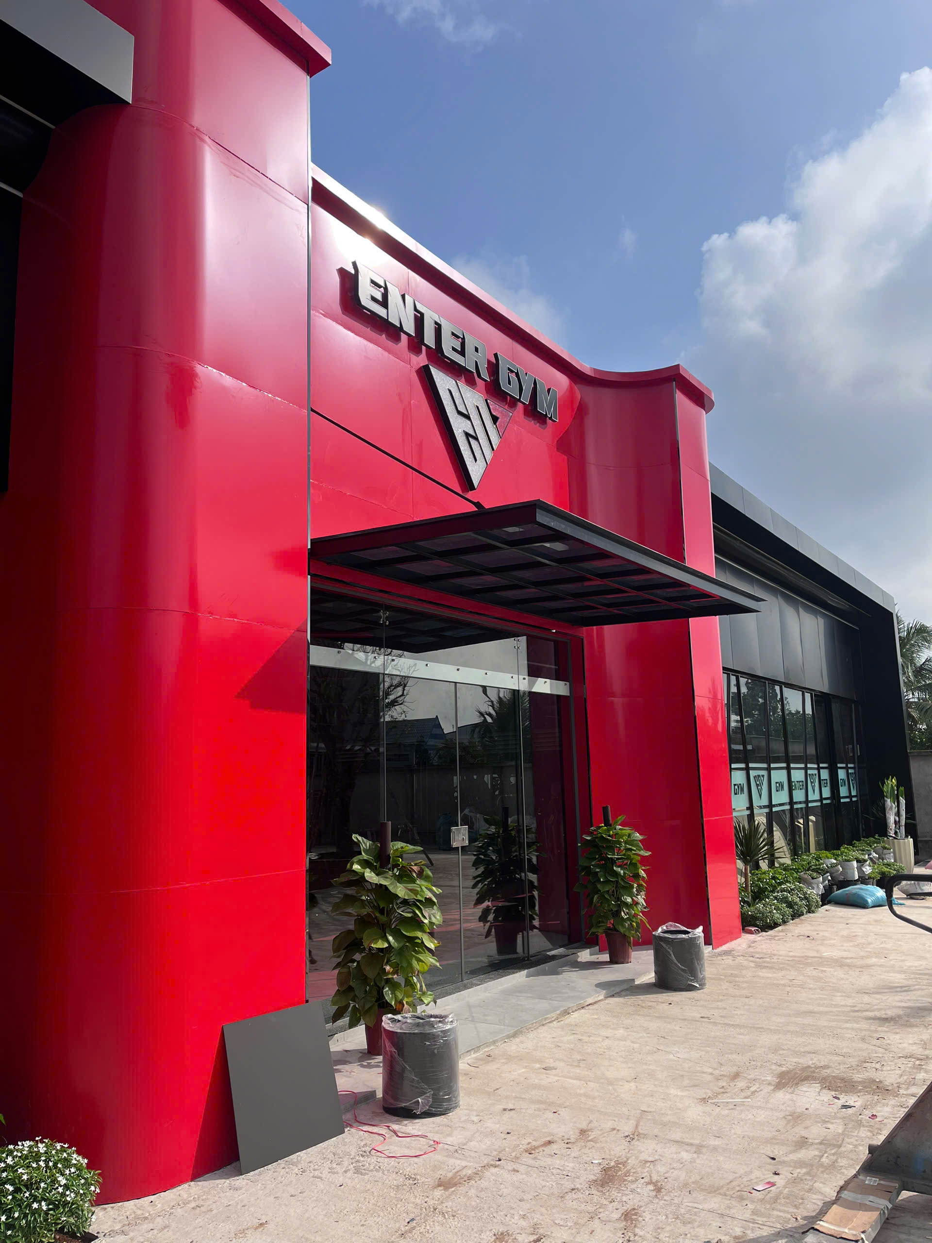 Enter Gym - Bảng Hiệu Mặt Dựng Alu Cong & Chữ Nổi 3D – Thi Công Tại Cai Lậy - Ảnh 4